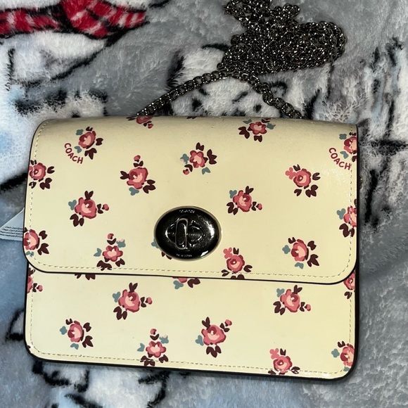 Authentic Coach Bowery Crossbody With Floral Bloom Print